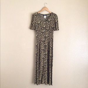 90s Vintage Floral Long Dress